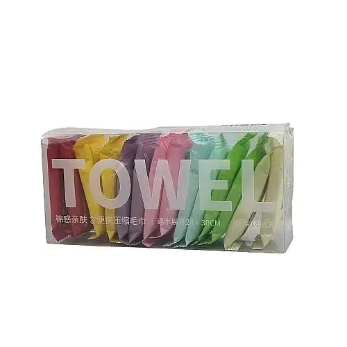 Pressede vejhåndklæder, 100% naturlige, 23x40 cm, 14 stk. 41307879