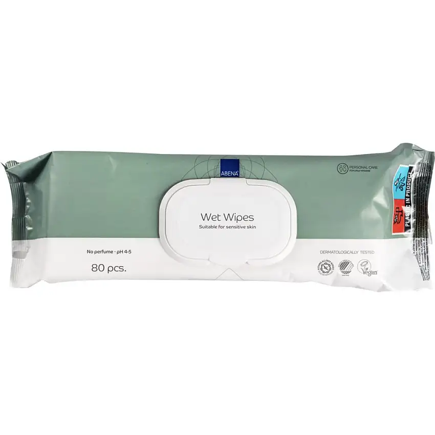 Abena vådserviet 20x27 cm - 80 stk.