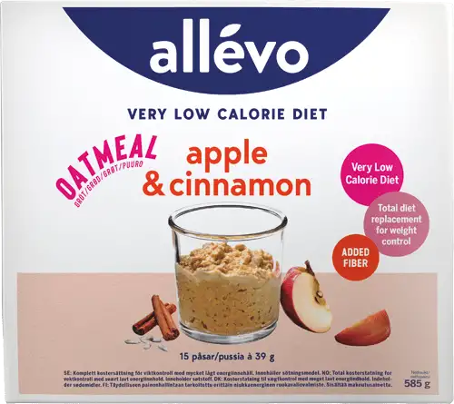 Allévo VLCD Oatmeal Apple & Cinnamon - 15x39 g