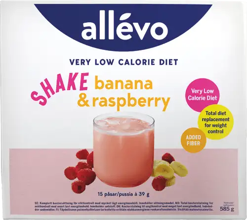 Allévo VLCD Shake Banana & Raspberry - 15x39 g