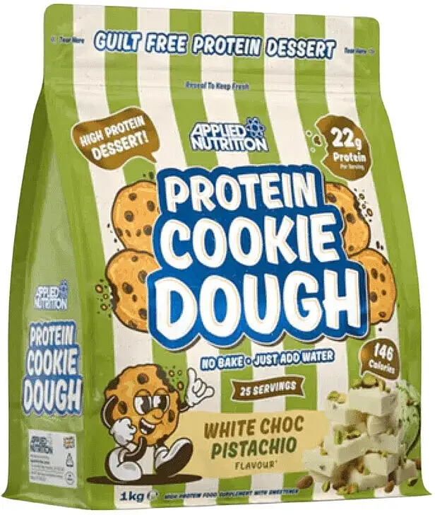 Proteindej til cookies "Hvid Chokolade Pistacie" 32689393