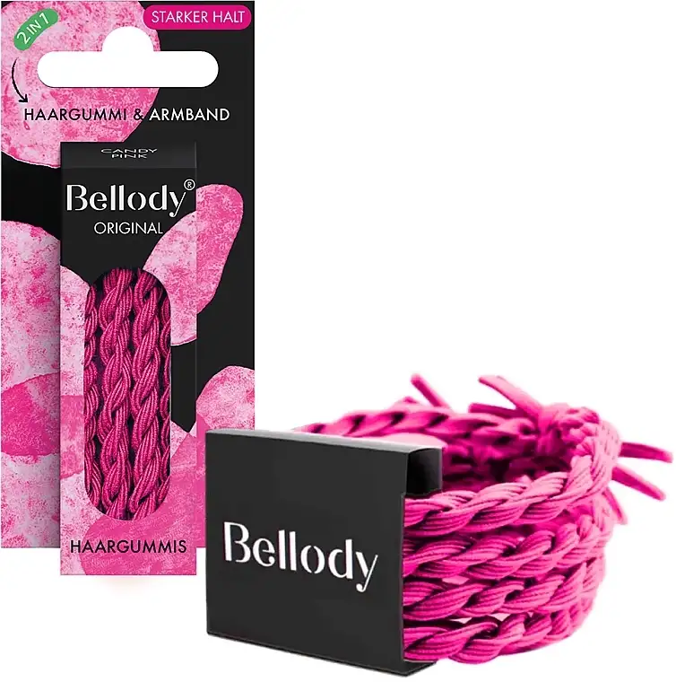 Hårelastik, candy pink, 4 stk. 50816566