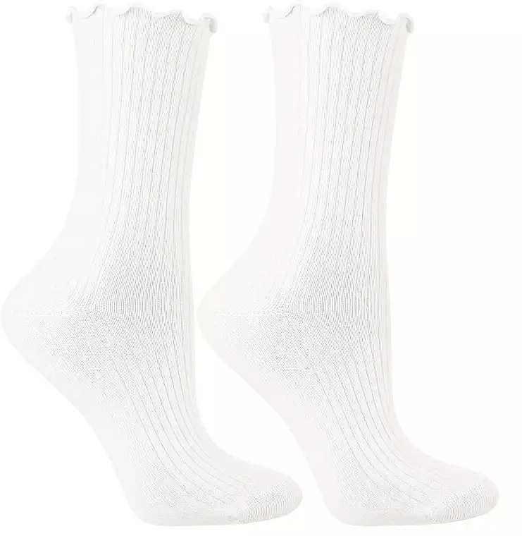 Dame lange bomuldsstrømper, CSL250-937, hvide 40932296