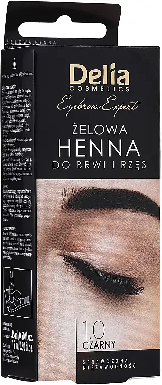 Delia Eyebrow Tint Gel ProColor 1.0 Black 22253856