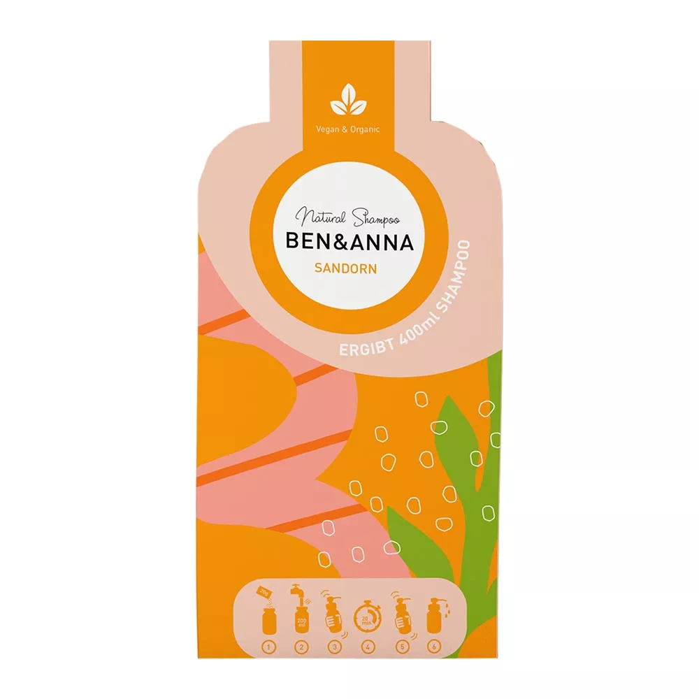 Ben & Anna Shampoo Powder (2×20 g) - Havtorn - regenererer og beroliger