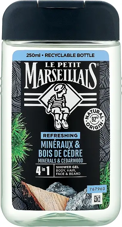 Mænd Gel Shampoo "Cedertræ og mineraler" 99400856