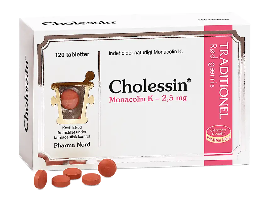 Cholessin Rød gærris - 120 tabl.