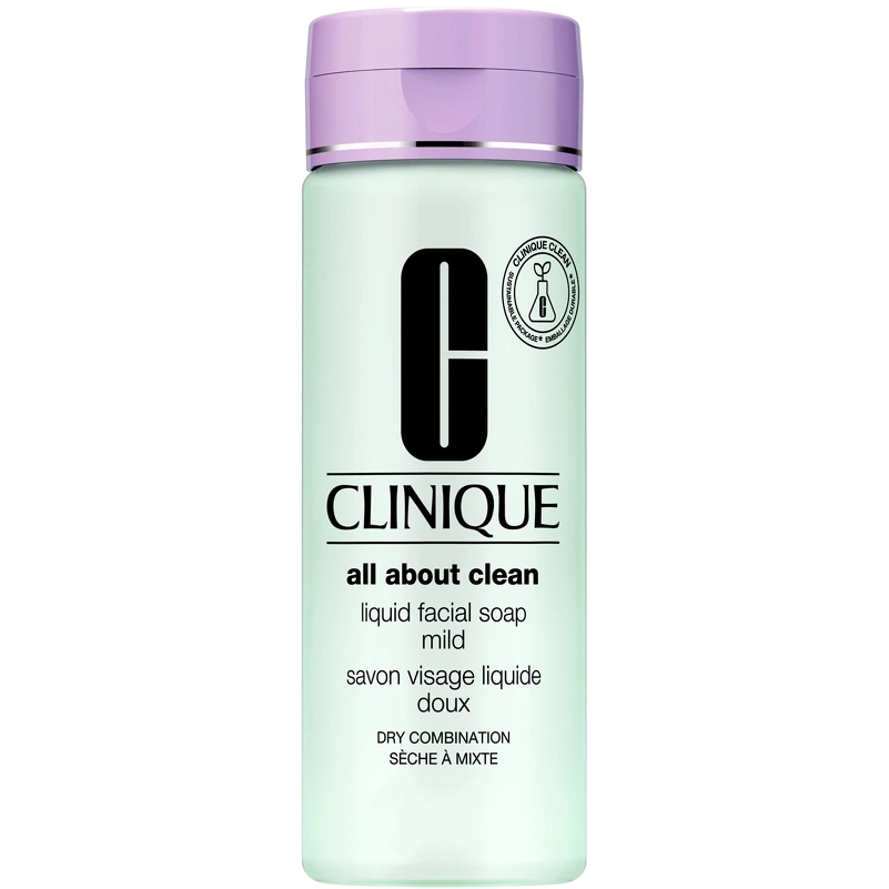 Clinique Liquid Facial Soap Mild Cleanser Dry/Combination Skin 200 ml