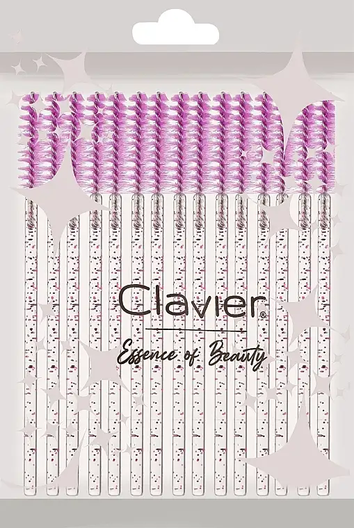 Øjenvippe- og øjenbrynsbørste, pink+pink glitterhåndtag 89819708