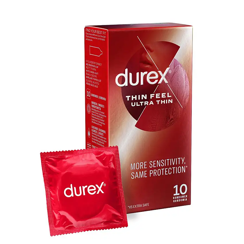 Durex Feel Ultra Thin kondomer - 10 stk.