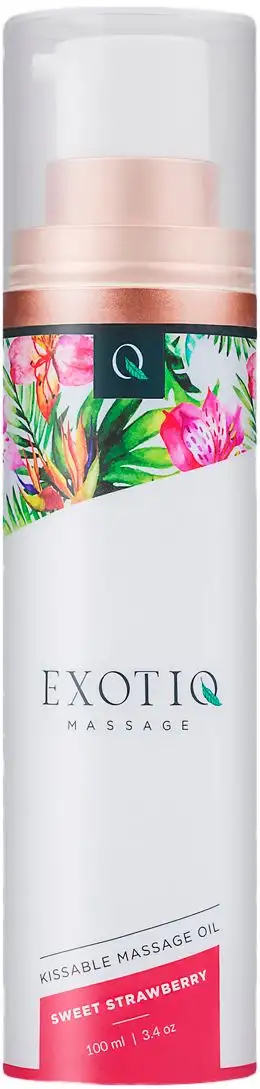 Exotiq Sweet Strawberry Massageolie - 100 ml.
