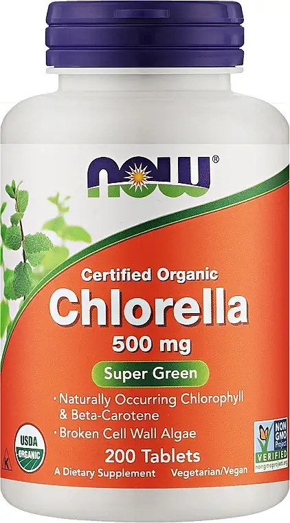 Chlorella kosttilskud, 500 mg, 200 kapsler 56791992