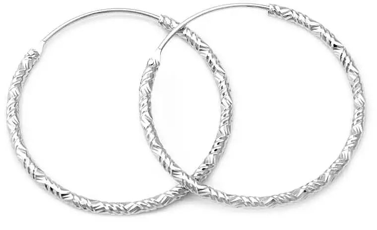 Sølv Øreringe, runde 43308920