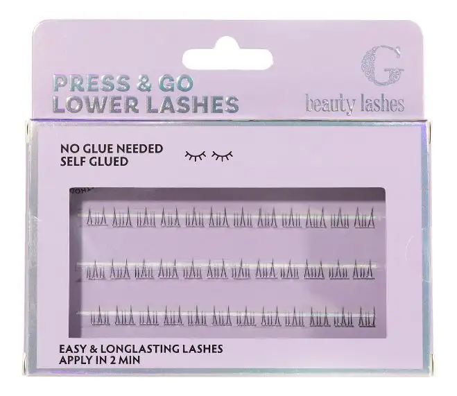 G Beauty Lashes Press & Go Lower Lashes Natural - 1 stk.