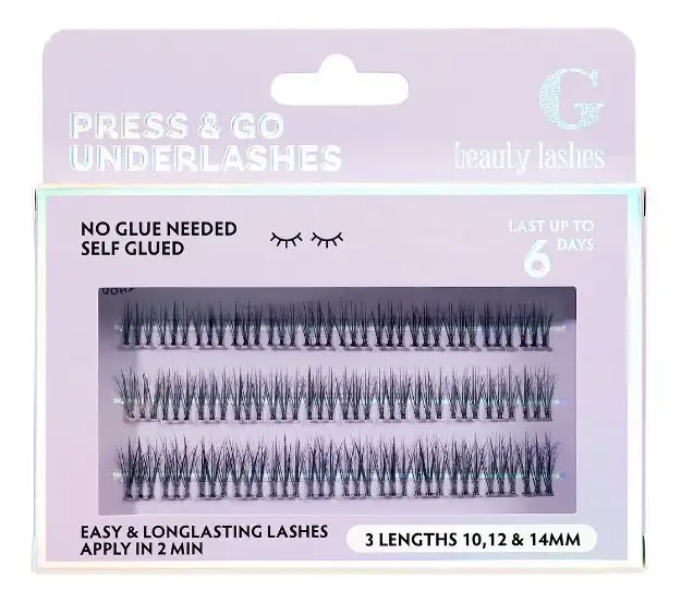 G Beauty Lashes Press & Go Underlashes - Everyday - 1 stk.
