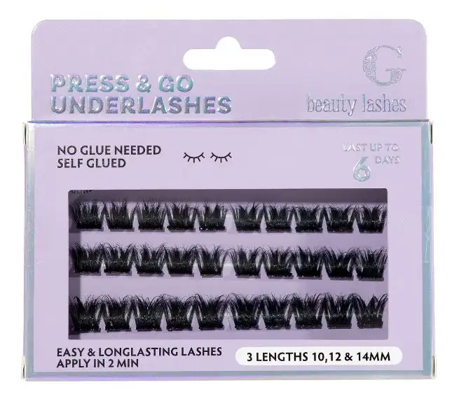 G Beauty Lashes Press & Go Underlashes - Glam - 1 stk.
