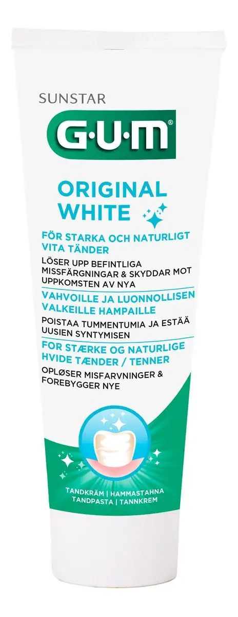 Gum Original White Tandpasta - 75 ml.