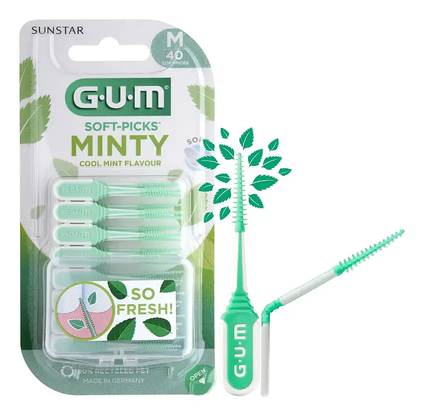Gum Soft Picks Mint Medium - 80 stk.