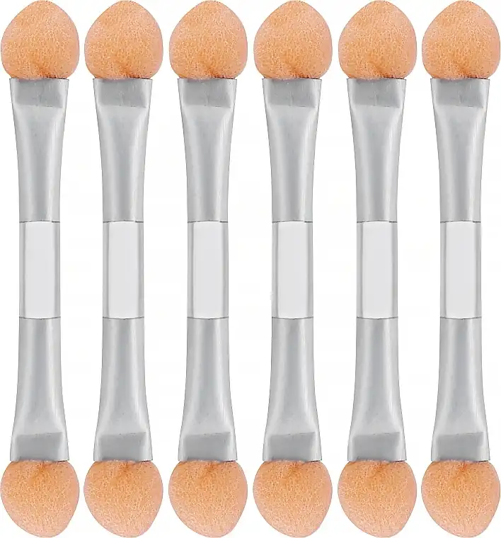 Øjenskyggeapplikatorer 9944, 6 stk, sølv-hvid 39216892