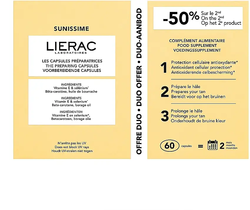 Kosttilskud til solbadning 95680012