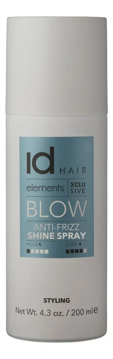 IdHAIR Elements Xclusive Anti-Frizz Shine Spray - 200 ml.