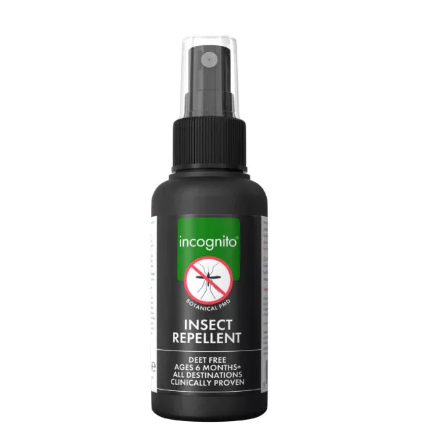 Incognito Naturlig insektmiddel spray 50 ml - 100% beskyttelse mod alle insekter