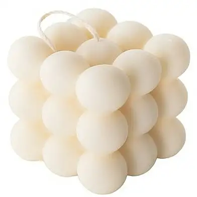 Boblestearinlys stor hvid 48216290