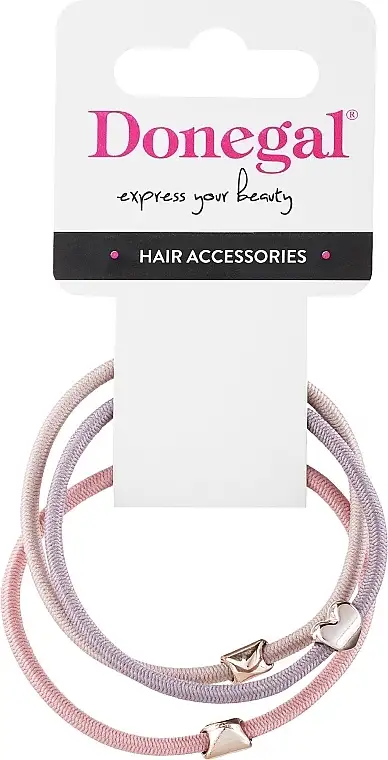 Hårbånd FA-5735, 3 stk., beige, lilla, lyserød 37790522