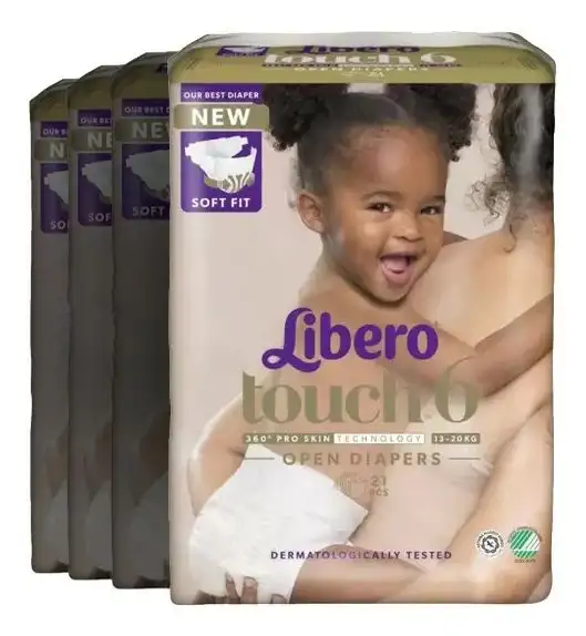 Libero Touch 6 Åben Ble - 4 x 21 stk.