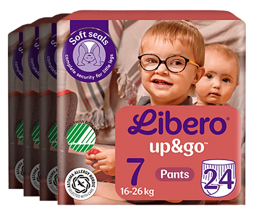 Libero Up&Go 7 Bukseble - 4 x 24 stk.