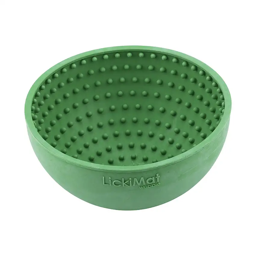 LickiMat Wobble Ø18x8 cm - Grøn