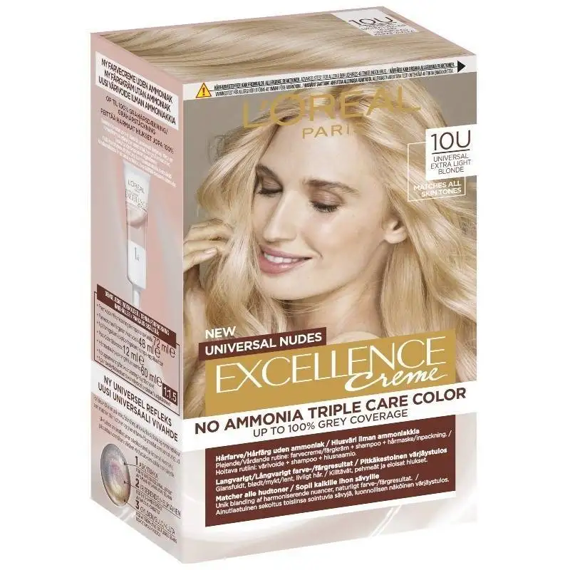 L'Oréal Paris Excellence Universal Nudes 192 ml - 10U Extra Light Blonde