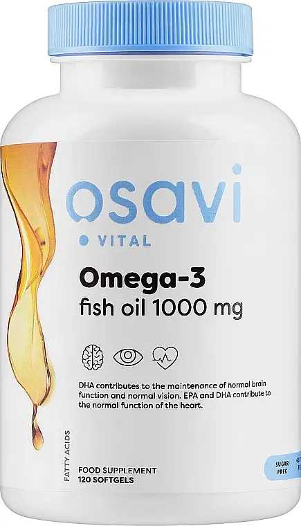 Omega-3 fiskeolie kapsler 1000 mg, molekylært destilleret 17458459