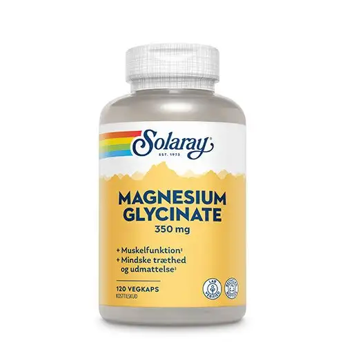 Solaray - Magnesium Glycinate - 350 mg. - 120 kapsler