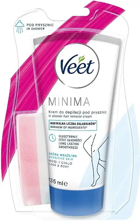 Hårfjerningscreme til brusebad med Aloe og E-vitamin til følsom hud 99890445