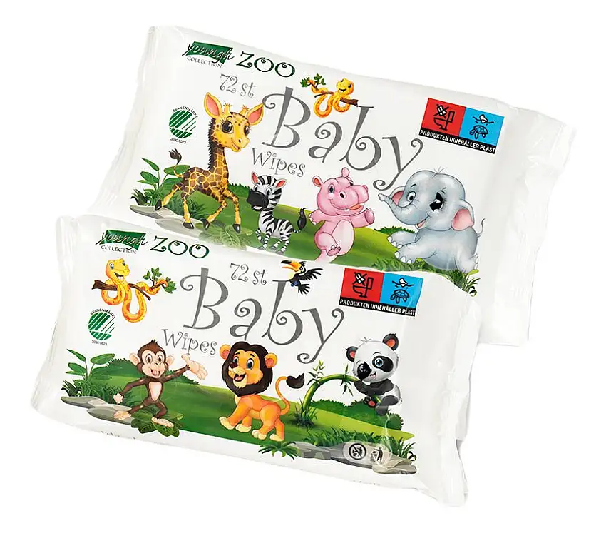 Mininor Young Collection Vådservietter - 72 stk.