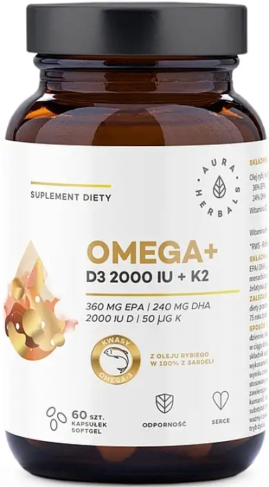 Kosttilskud "Omega + Vitamin D3 2000 ME+K2" 41901898