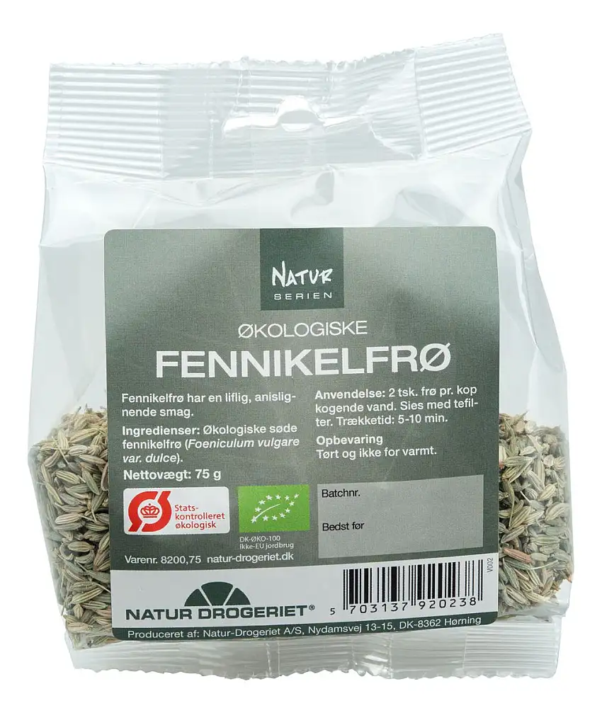 Natur-Drogeriet Fennikelfrø Hele Ø - 75 g.