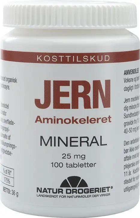 Natur-Drogeriet Jern 25 mg - 100 tabl.
