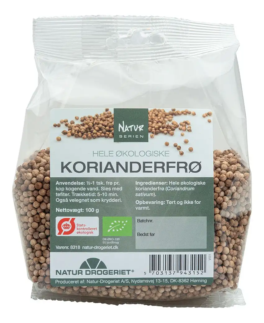 Natur-Drogeriet Korianderfrø Hel Ø - 100 g.