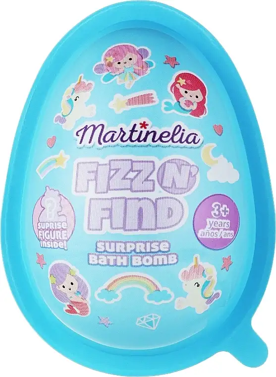 Badebombe 'Æg' med overraskelse, blå 90496367