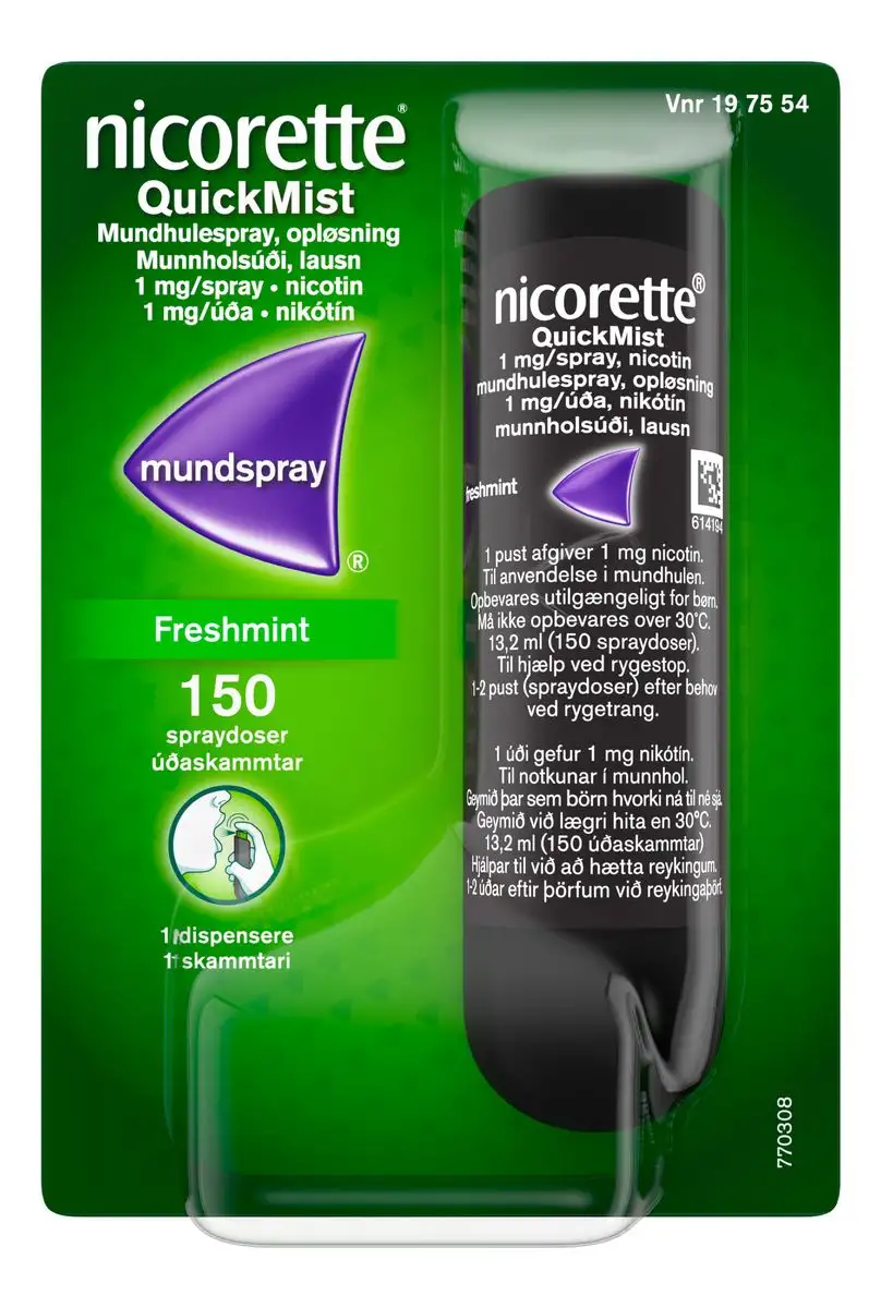 Nicorette QuickMist mundspray - 150 doser