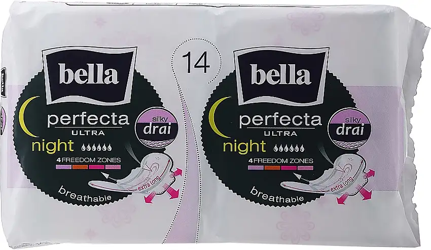 Hygiejnebind Perfecta Ultra Night Silky Drai 7+7 stk. 15509284