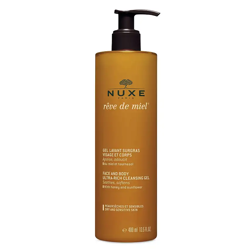 Nuxe Rêve de Miel Face & Body Ultra Rich Cleansing Gel - 400 ml.