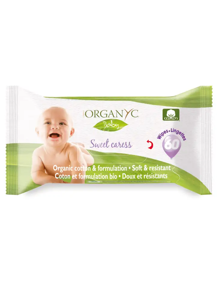Organyc vådservietter til børn - 60 stk.