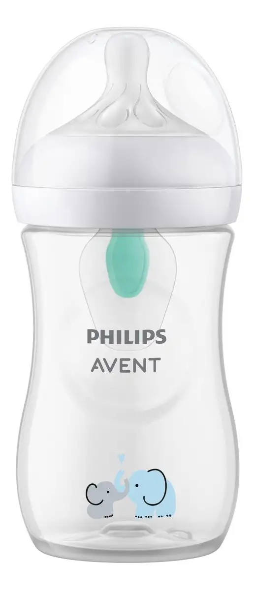 Philips Avent Natural Response AirFree Sutteflaske Elefant 3-6 mdr. - 260 ml.
