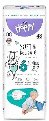 Babybleer 15+ kg, str. 6 Junior Extra, 48 stk 23498978