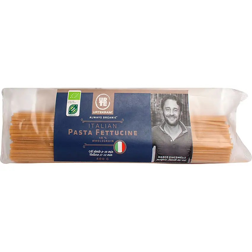 Urtekram Fettucine fuldkorn 400 g