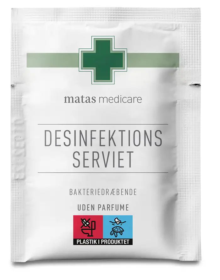 Matas Medicare Desinfektionsservietter - 85% 20 stk