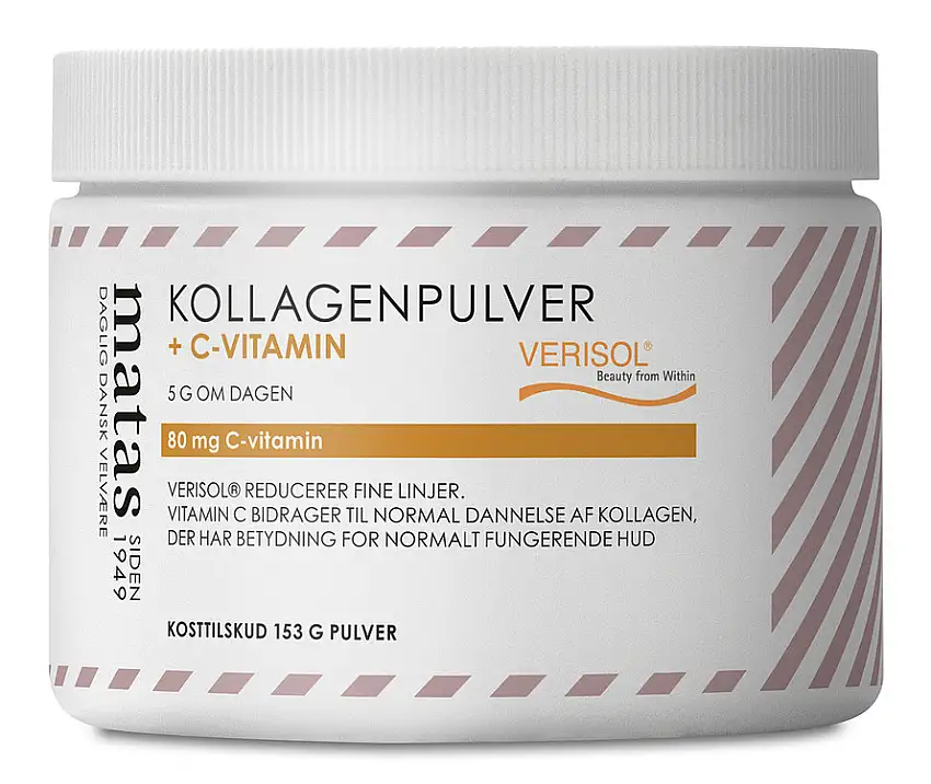 Matas Striber Kollagenpulver + C vitamin 80 mg 153 g